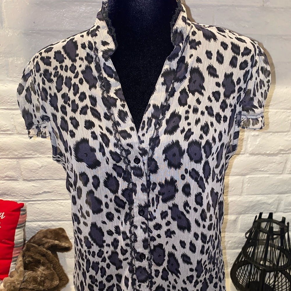 Leopard Print Blouse